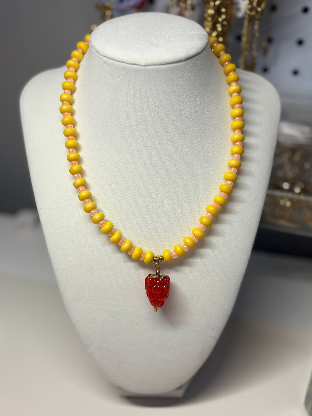 Beads Necklace w Charm