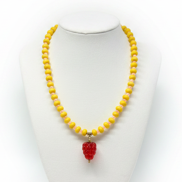 Beads Necklace w Charm