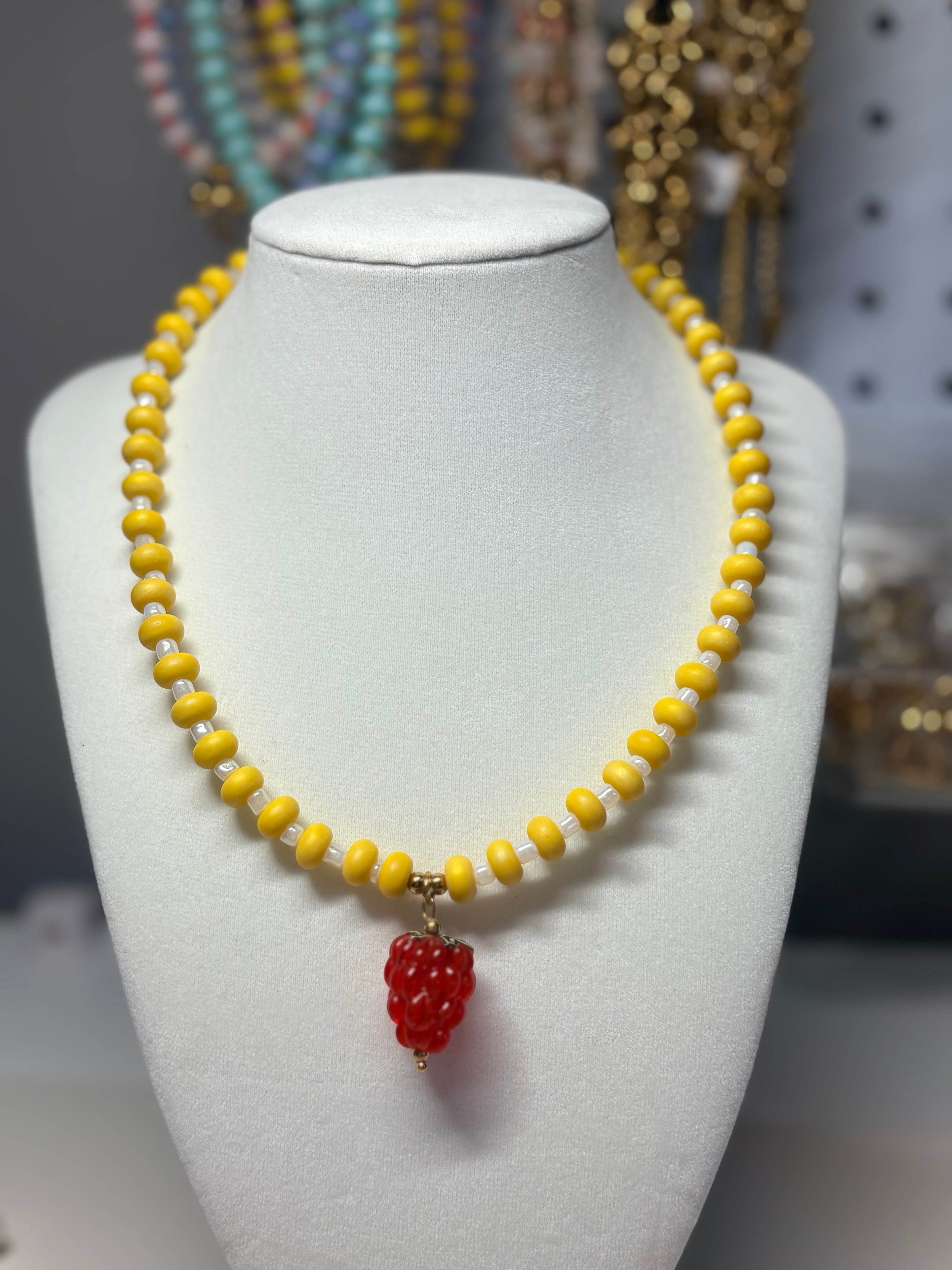 Golden Berry Necklace