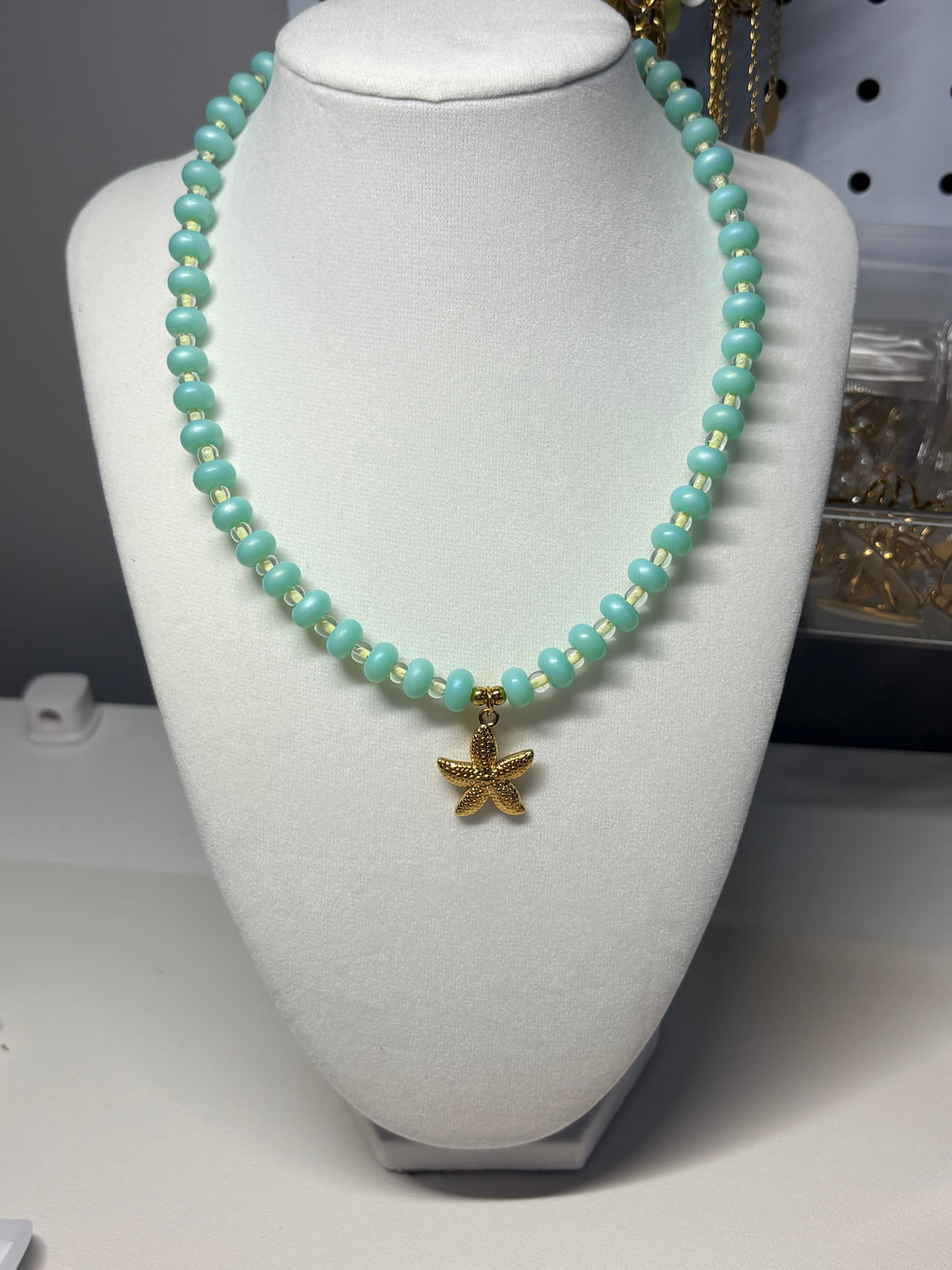 Beads Necklace w Charm