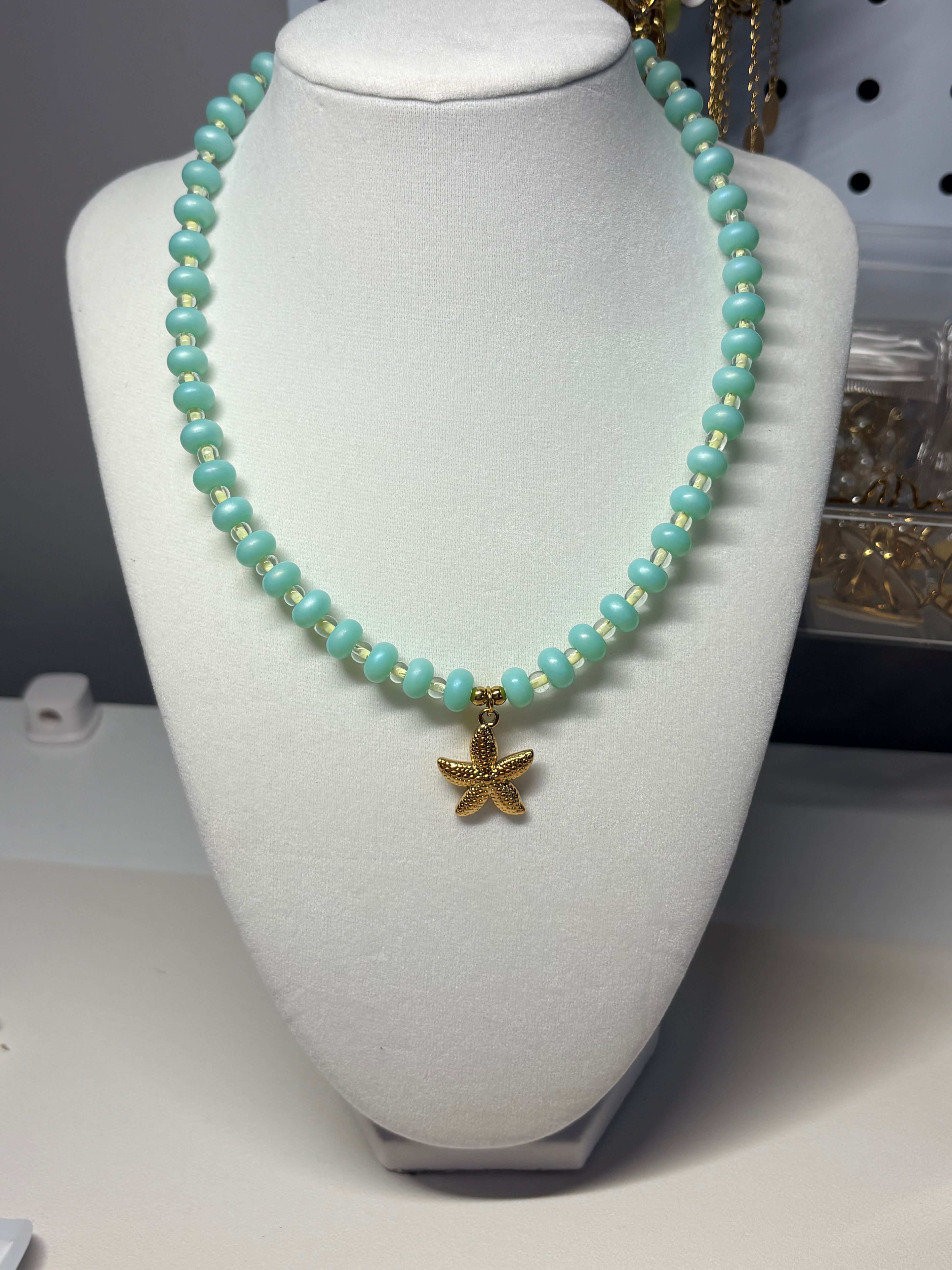 Beads Necklace w Charm