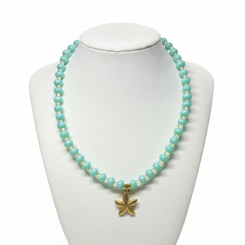 Beads Necklace w Charm