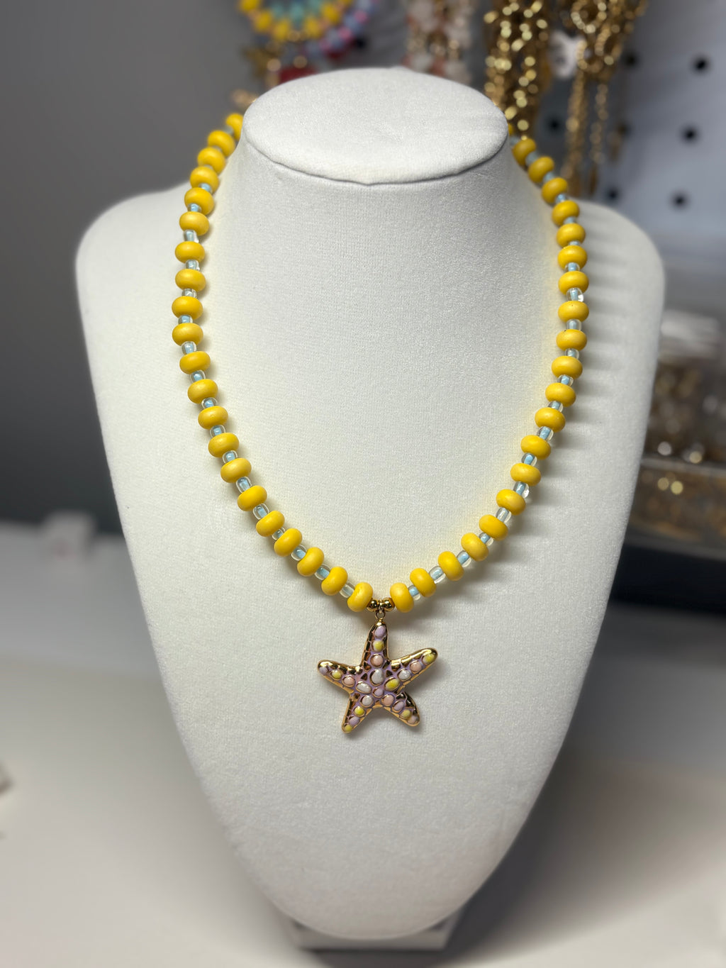 Beads Necklace w Charm
