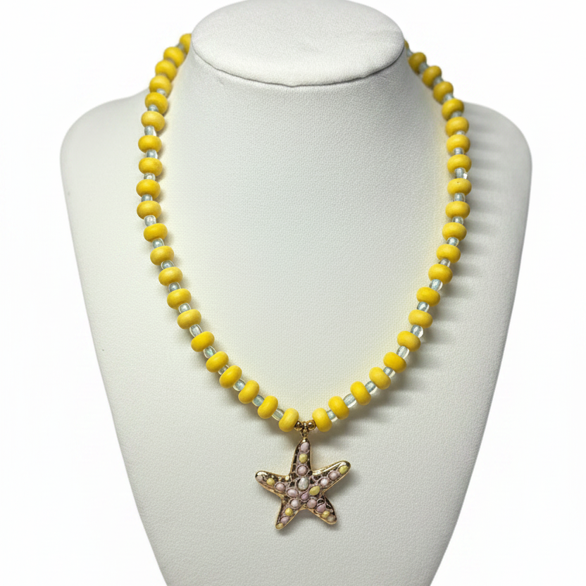 Beads Necklace w Charm