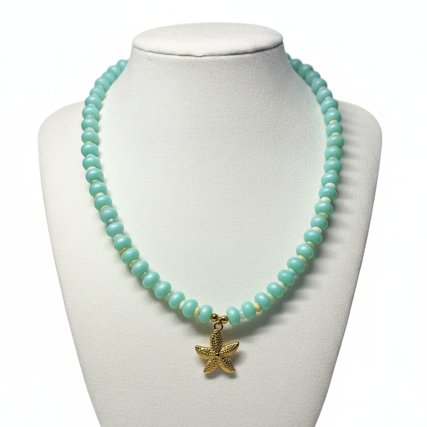 Starfish Aqua Necklace