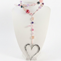 Heart crochet Necklace