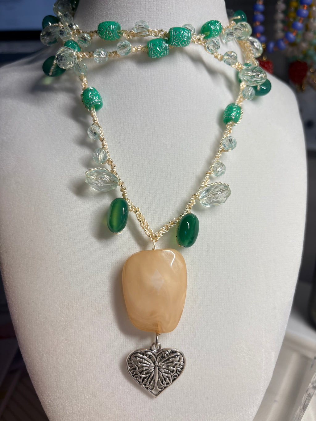 Jade Crochet Necklace