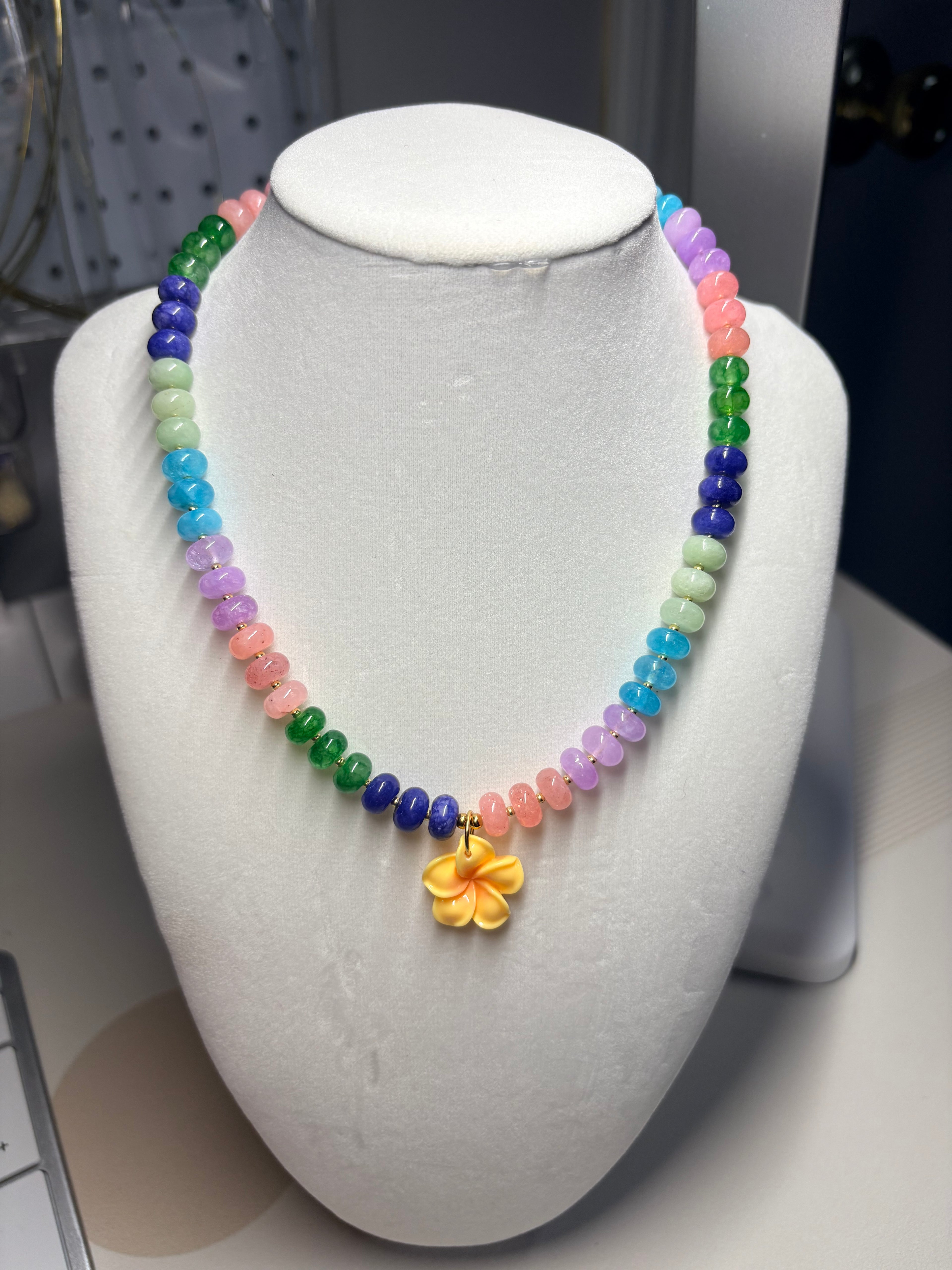 Rainbow Lei Necklace