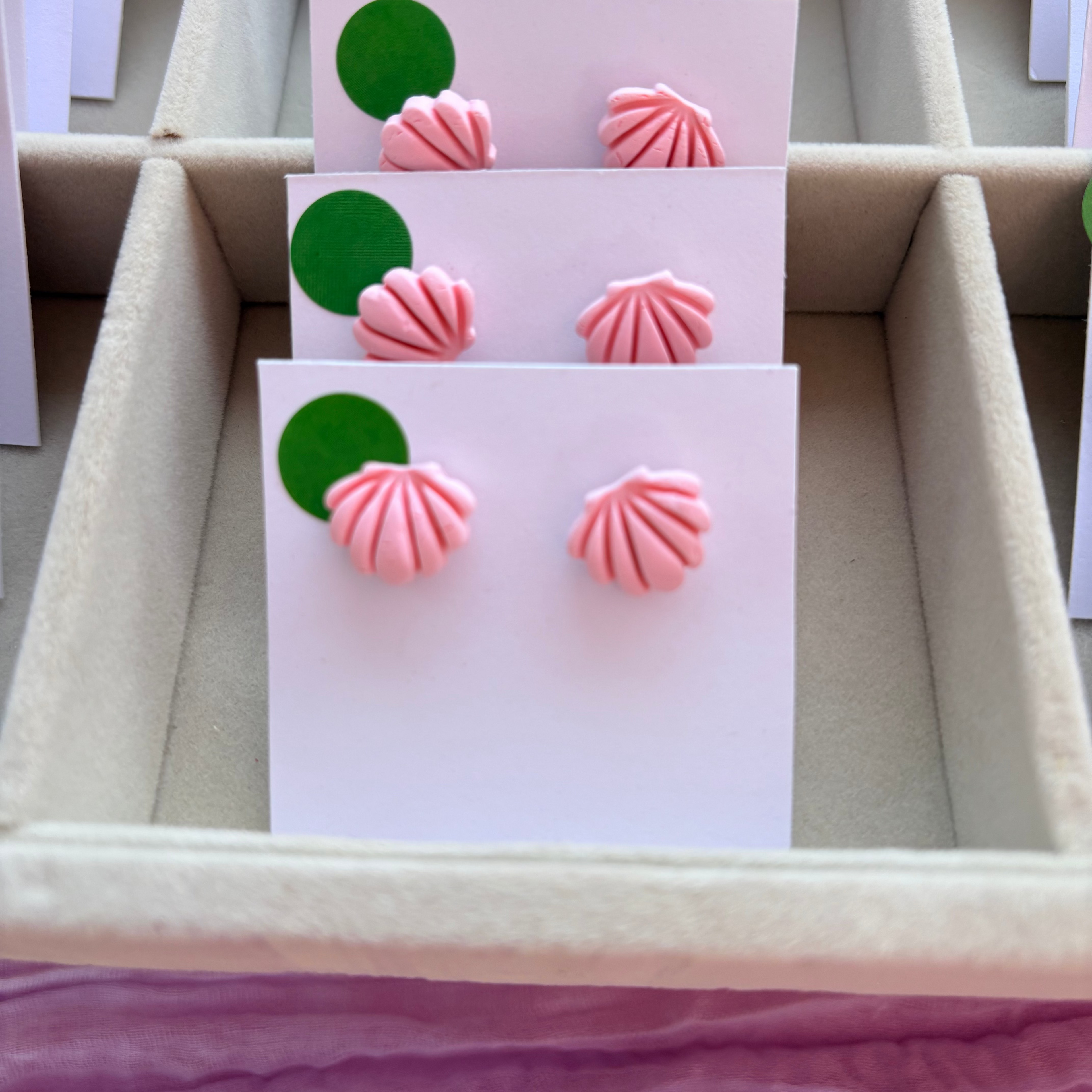 Blush Shell Stud