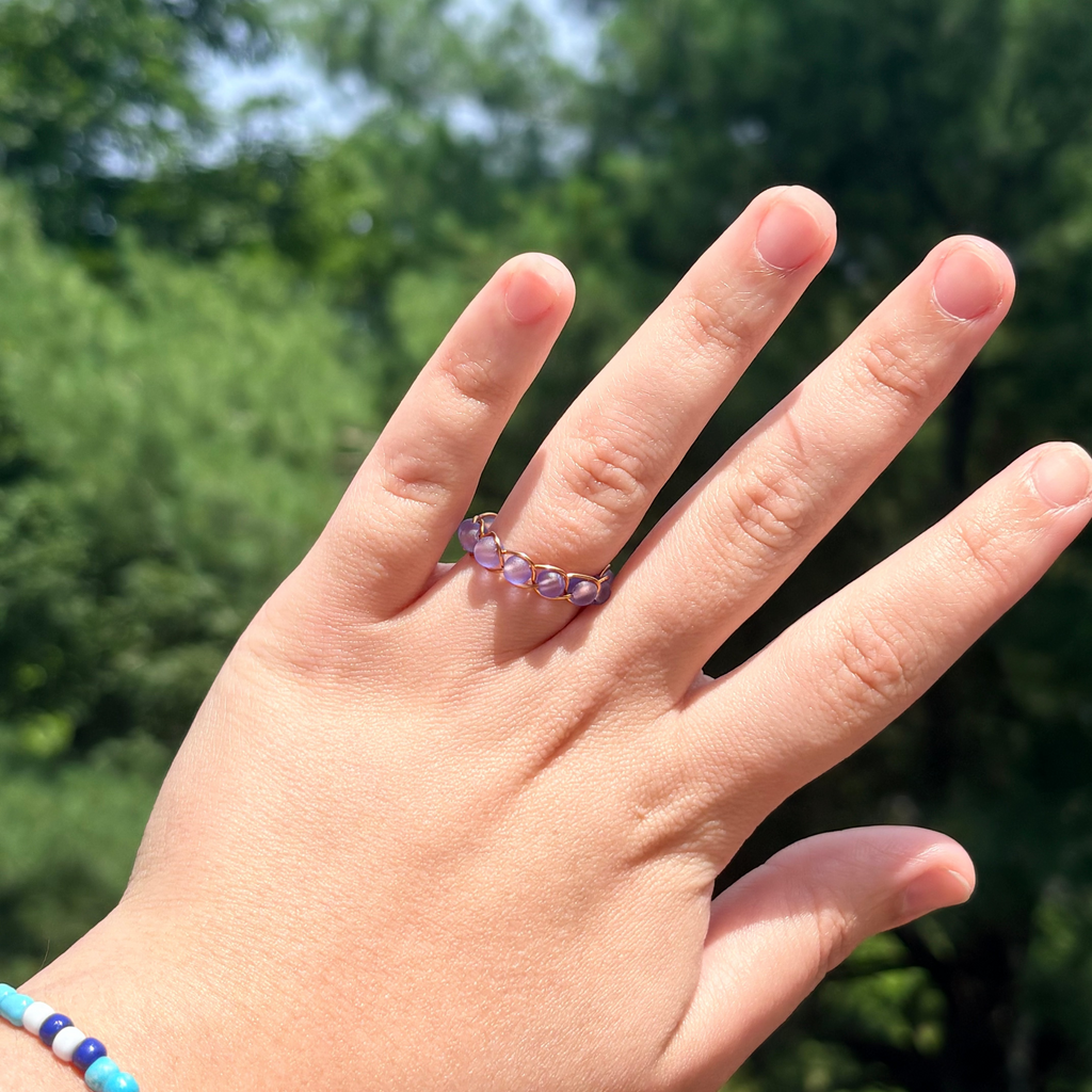 Coastal Glow Wire Ring