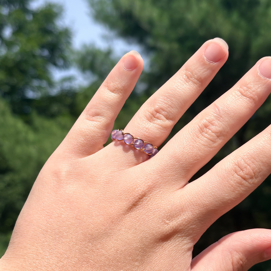 Coastal Glow Wire Ring