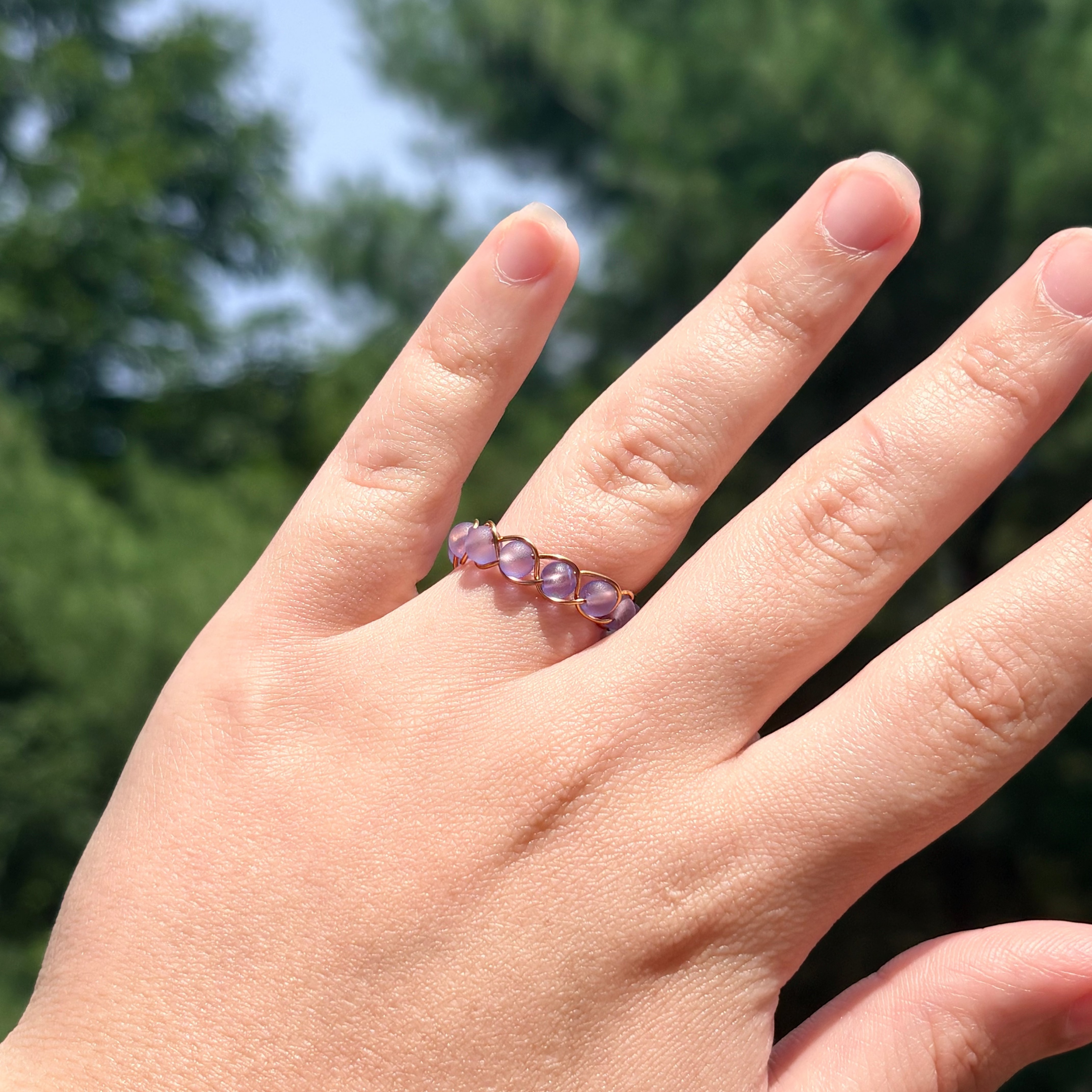 Coastal Glow Wire Ring