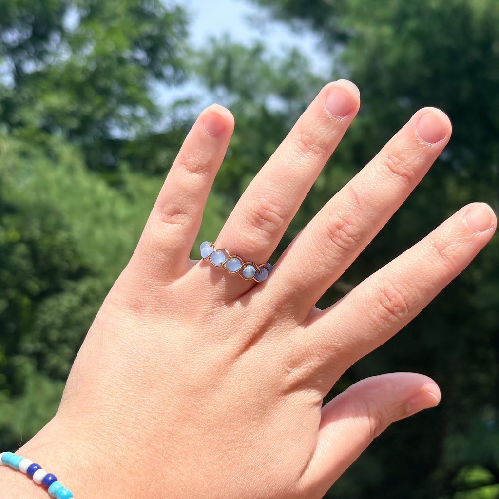 Coastal Glow Wire Ring