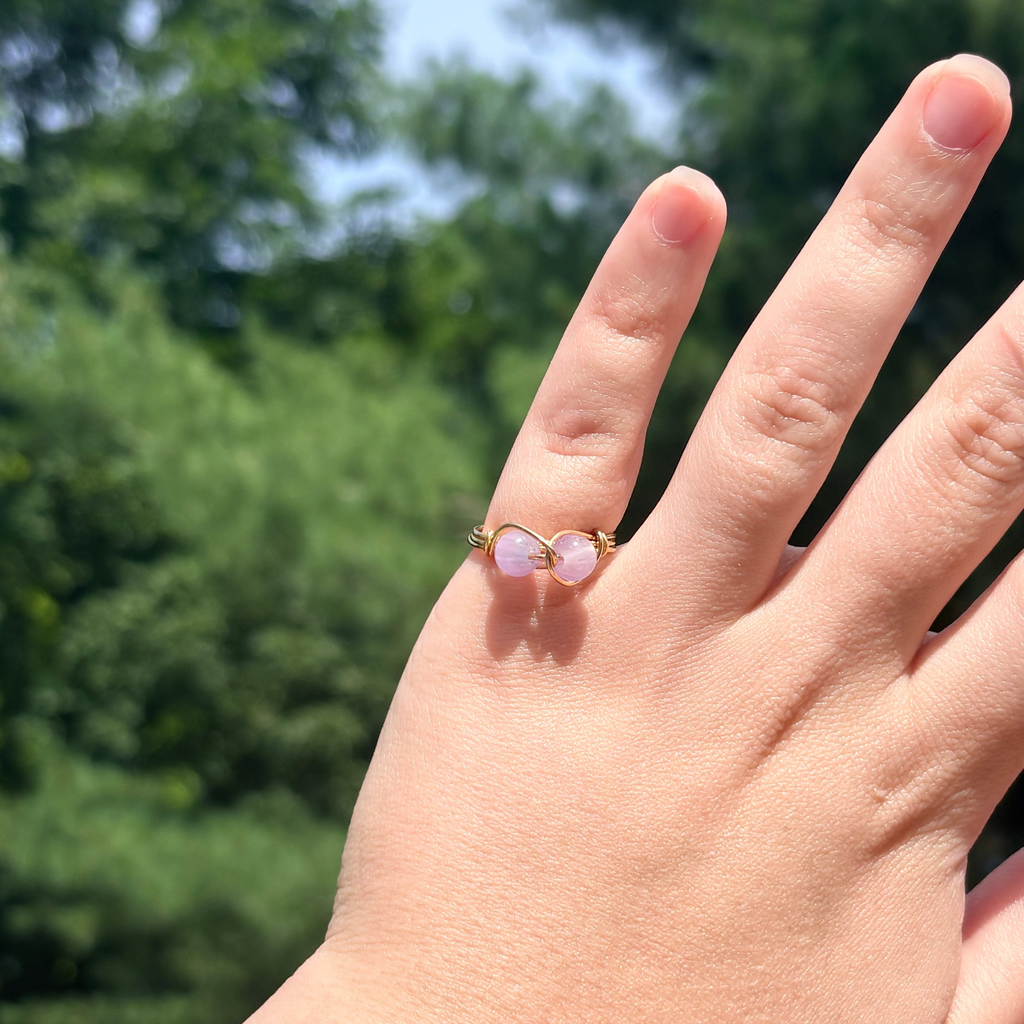 Lavender Duo Wire Ring