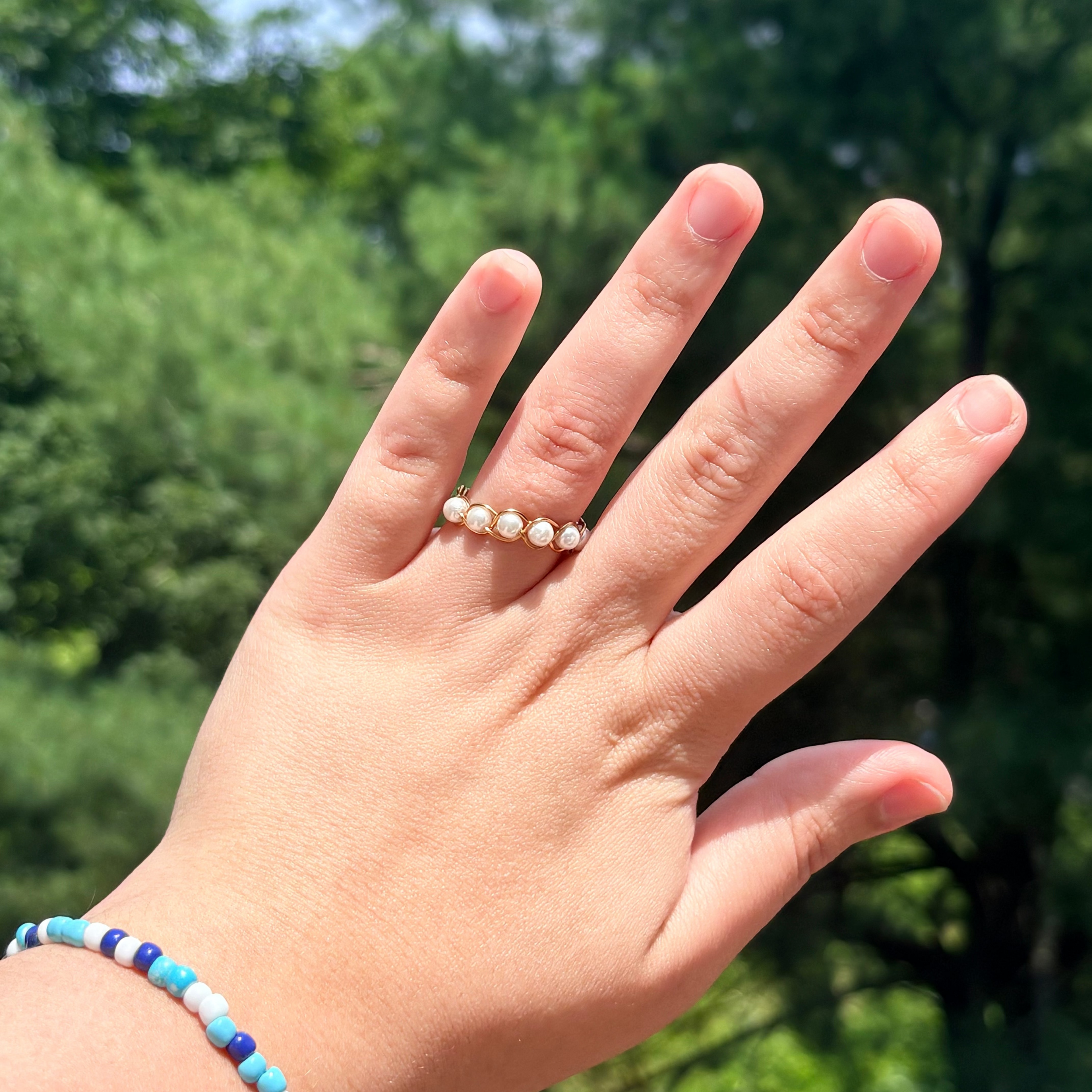 Coastal Glow Wire Ring