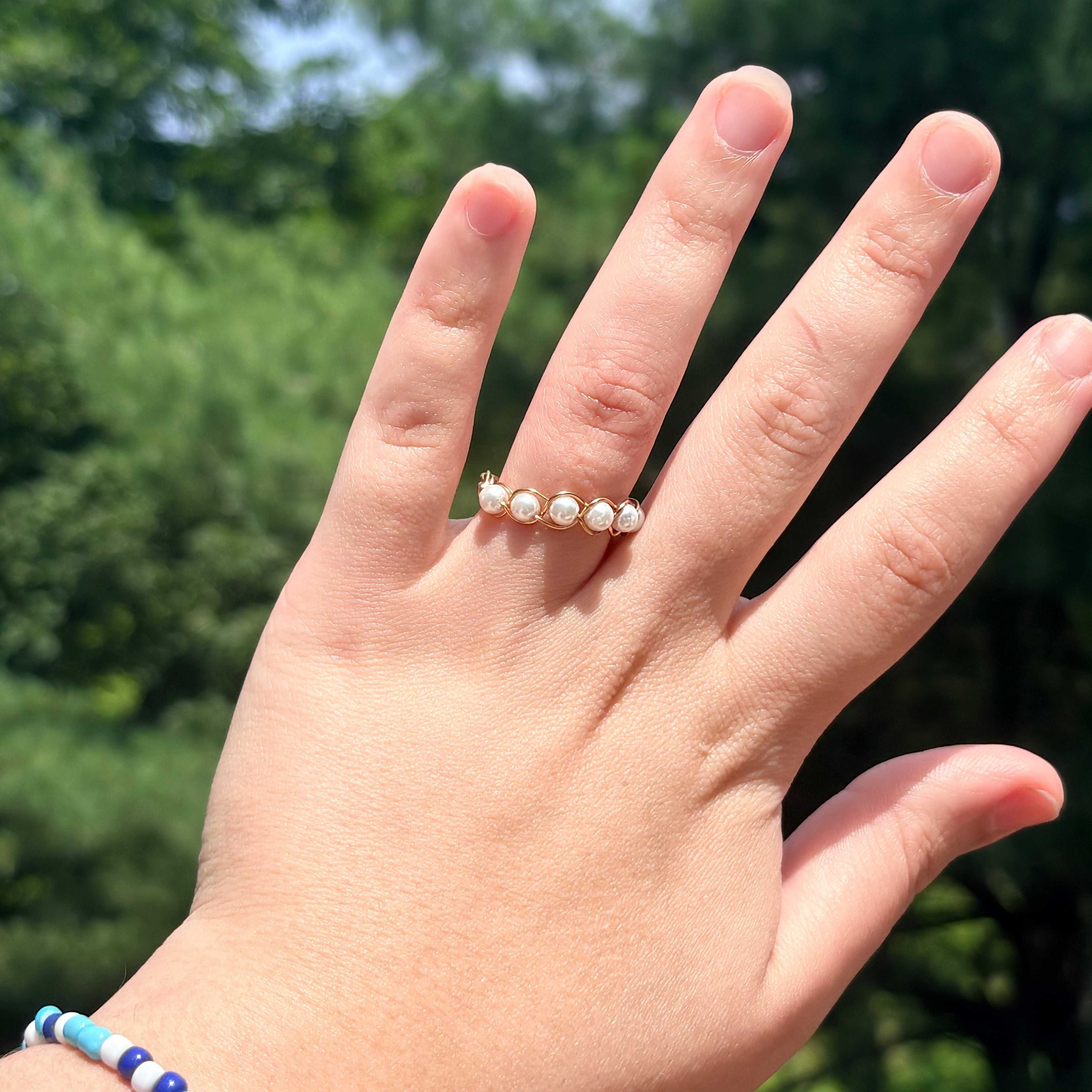 Coastal Glow Wire Ring