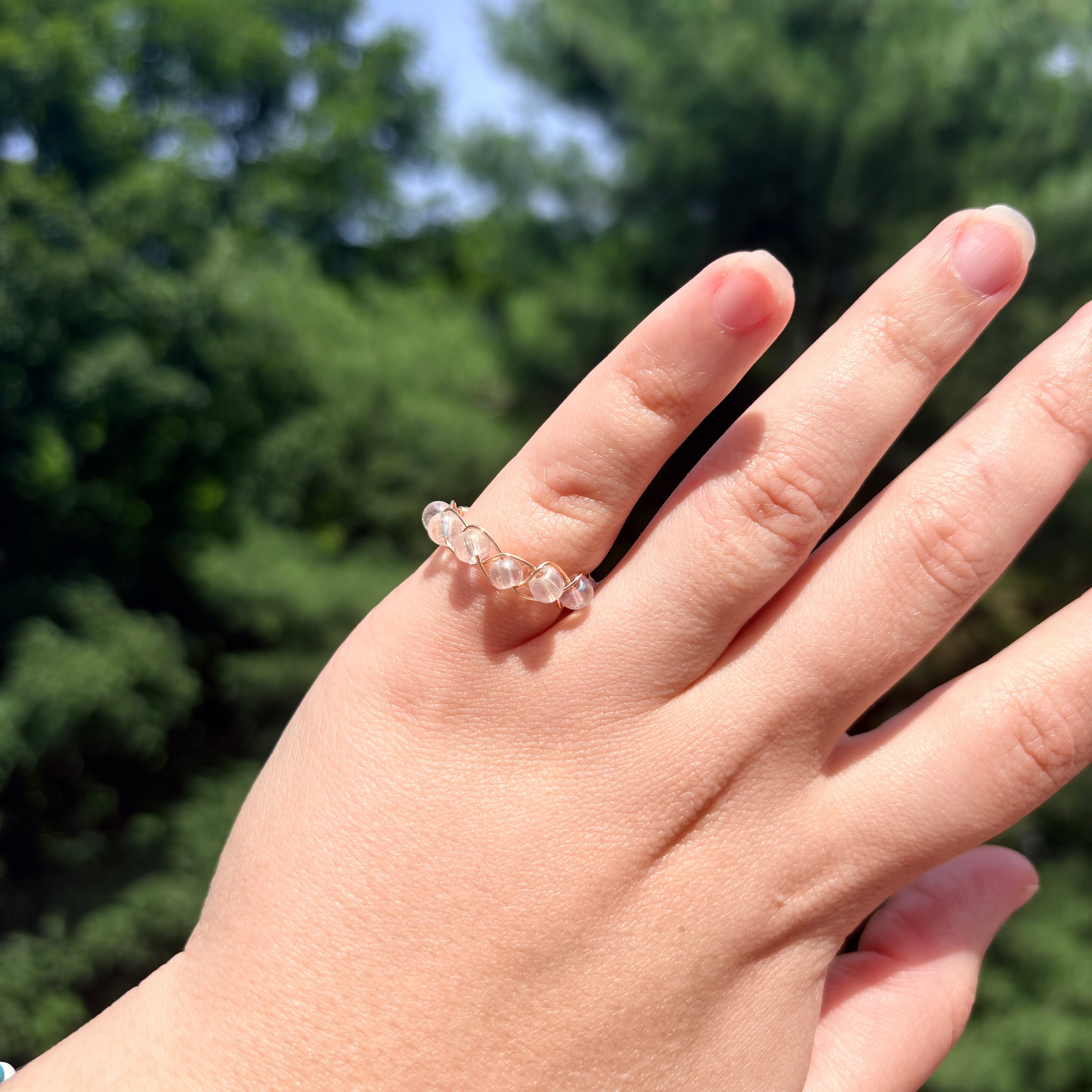 Coastal Glow Wire Ring