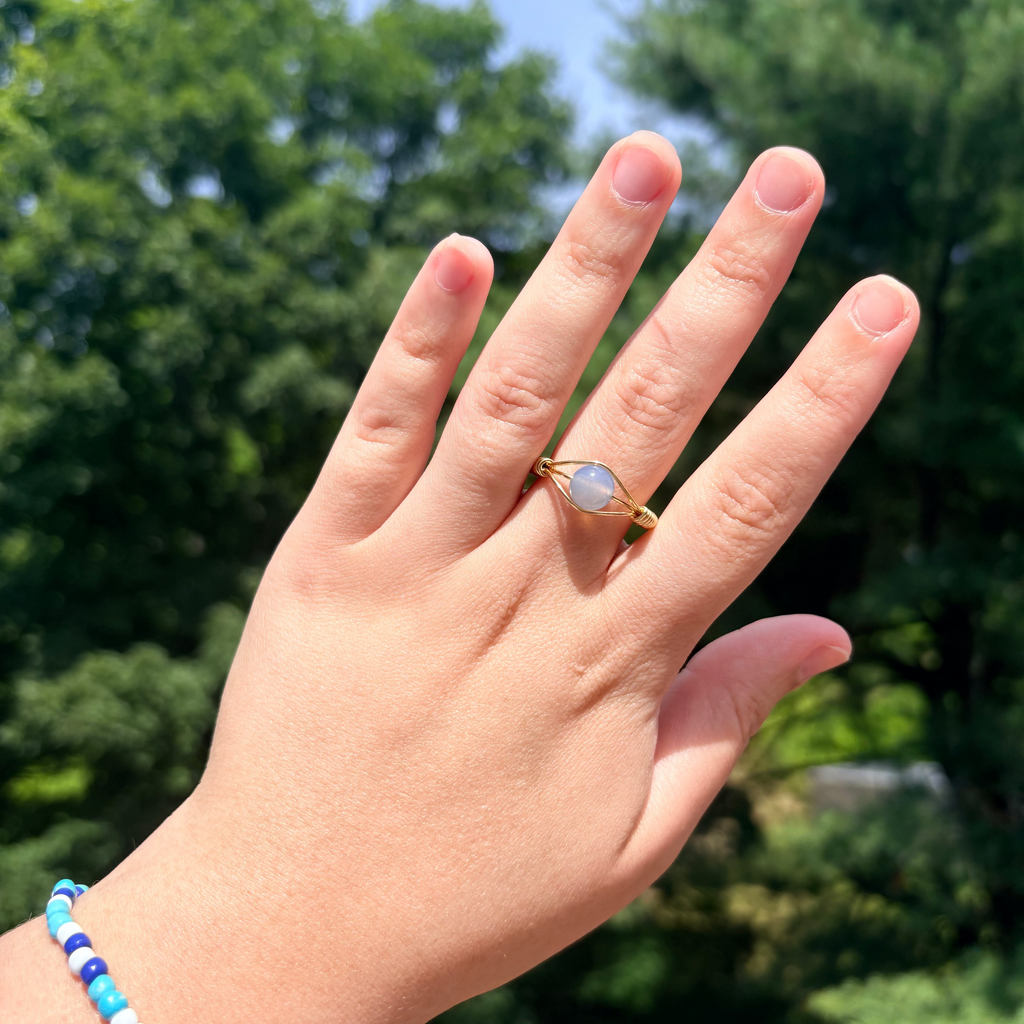 Sky Mist Wire Ring