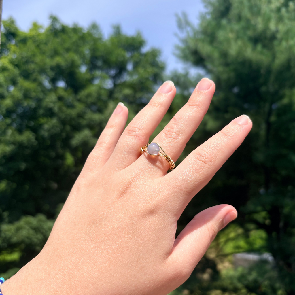 Sky Mist Wire Ring