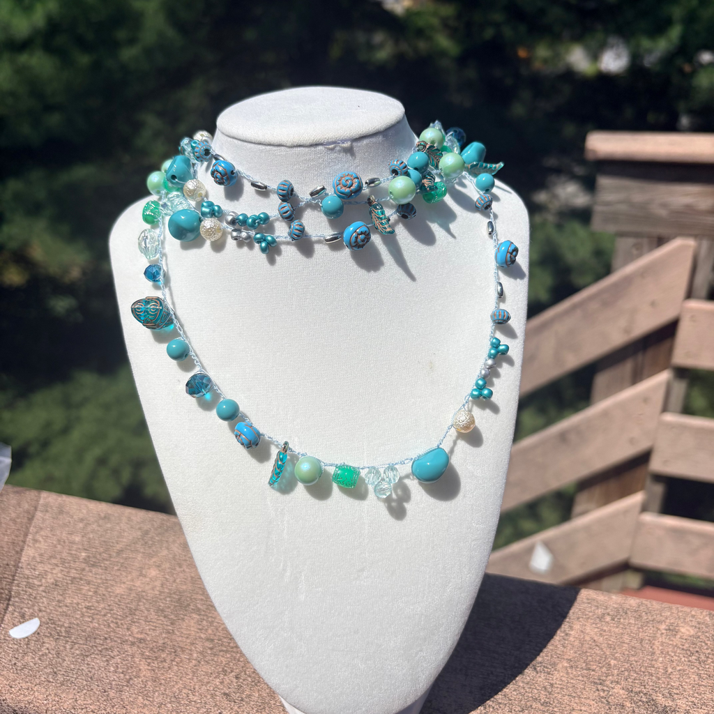 Aqua Bloom Necklace