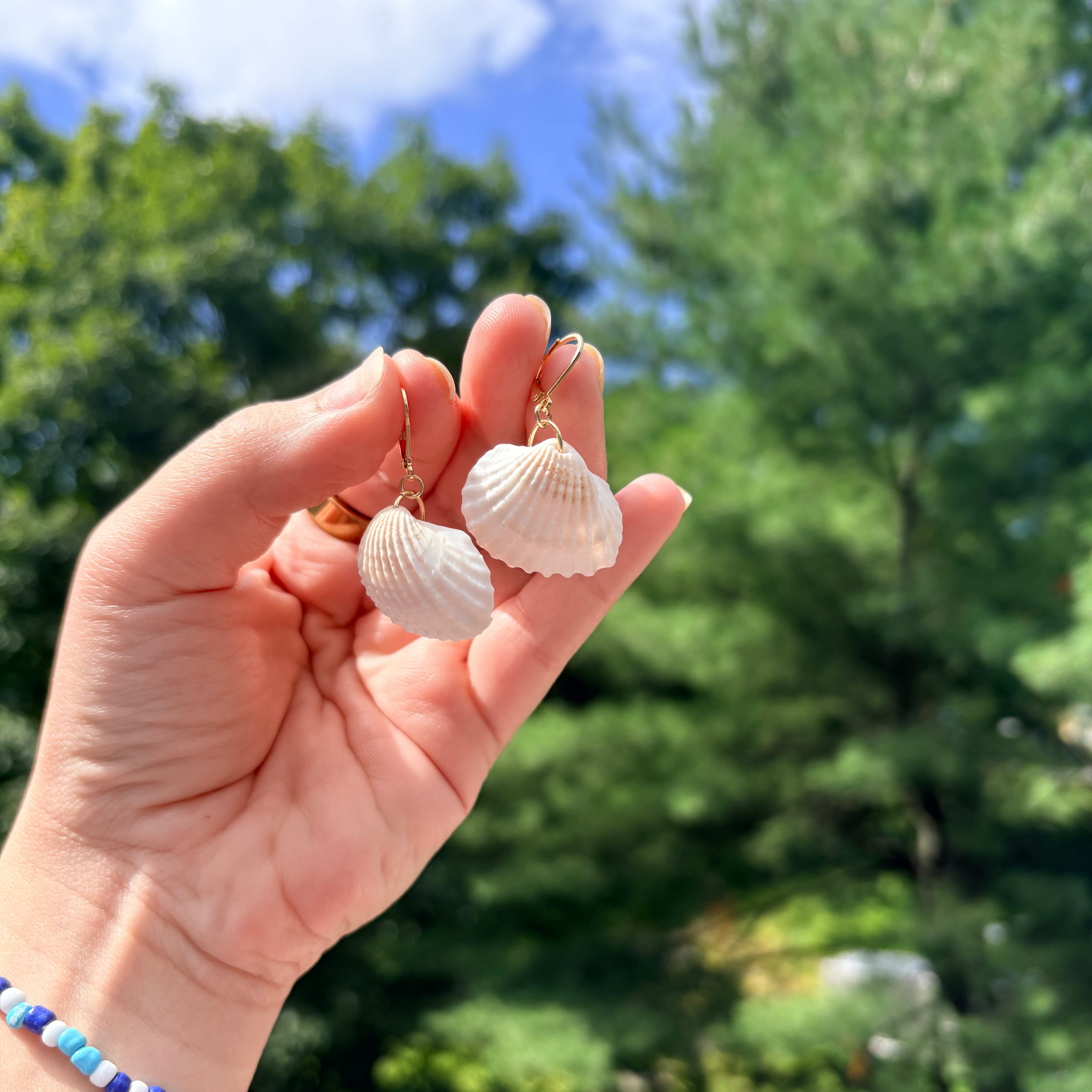 Seashell Drop Earring