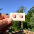 Bubblegum Pink Stud Earrings