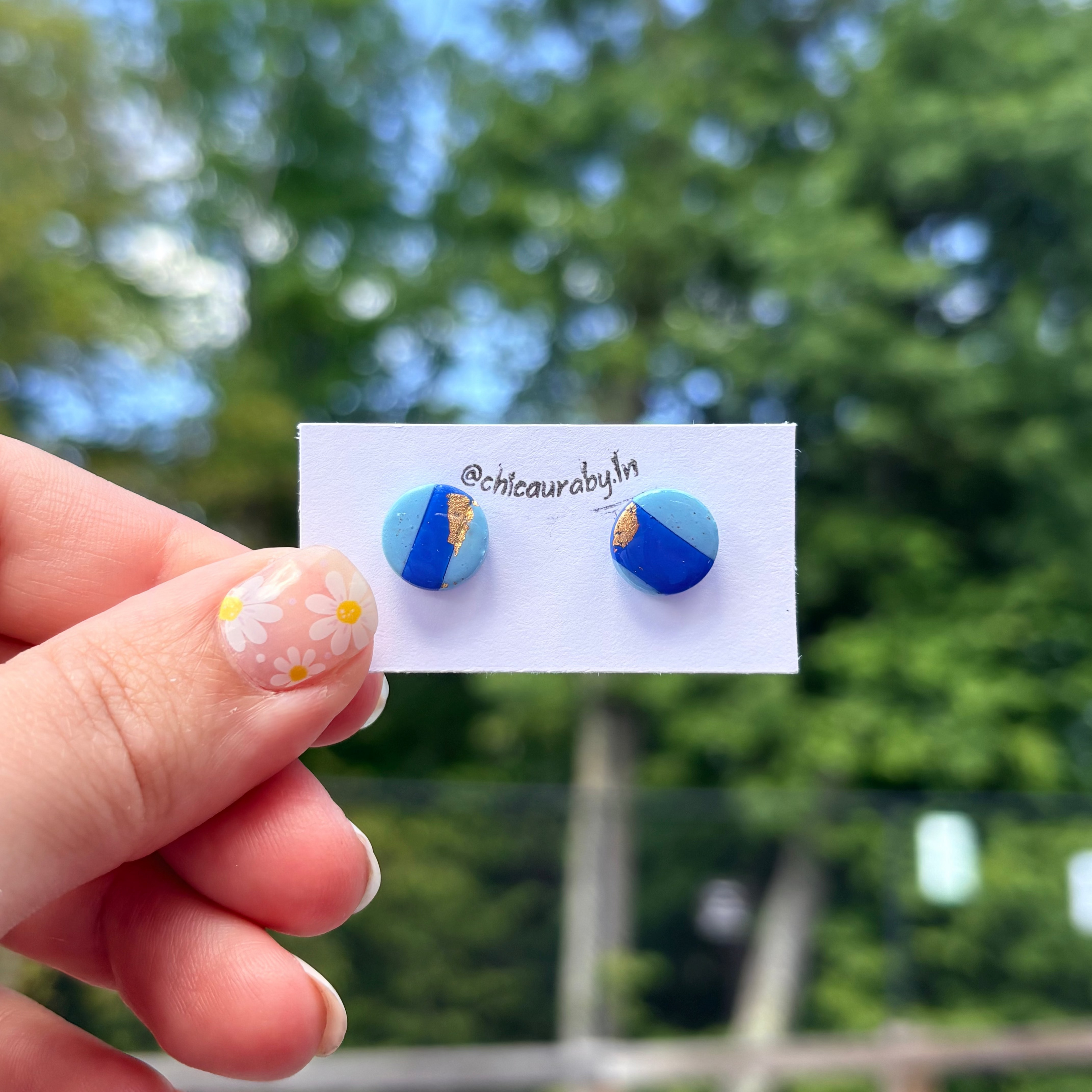Blue Horizon Stud Earrings