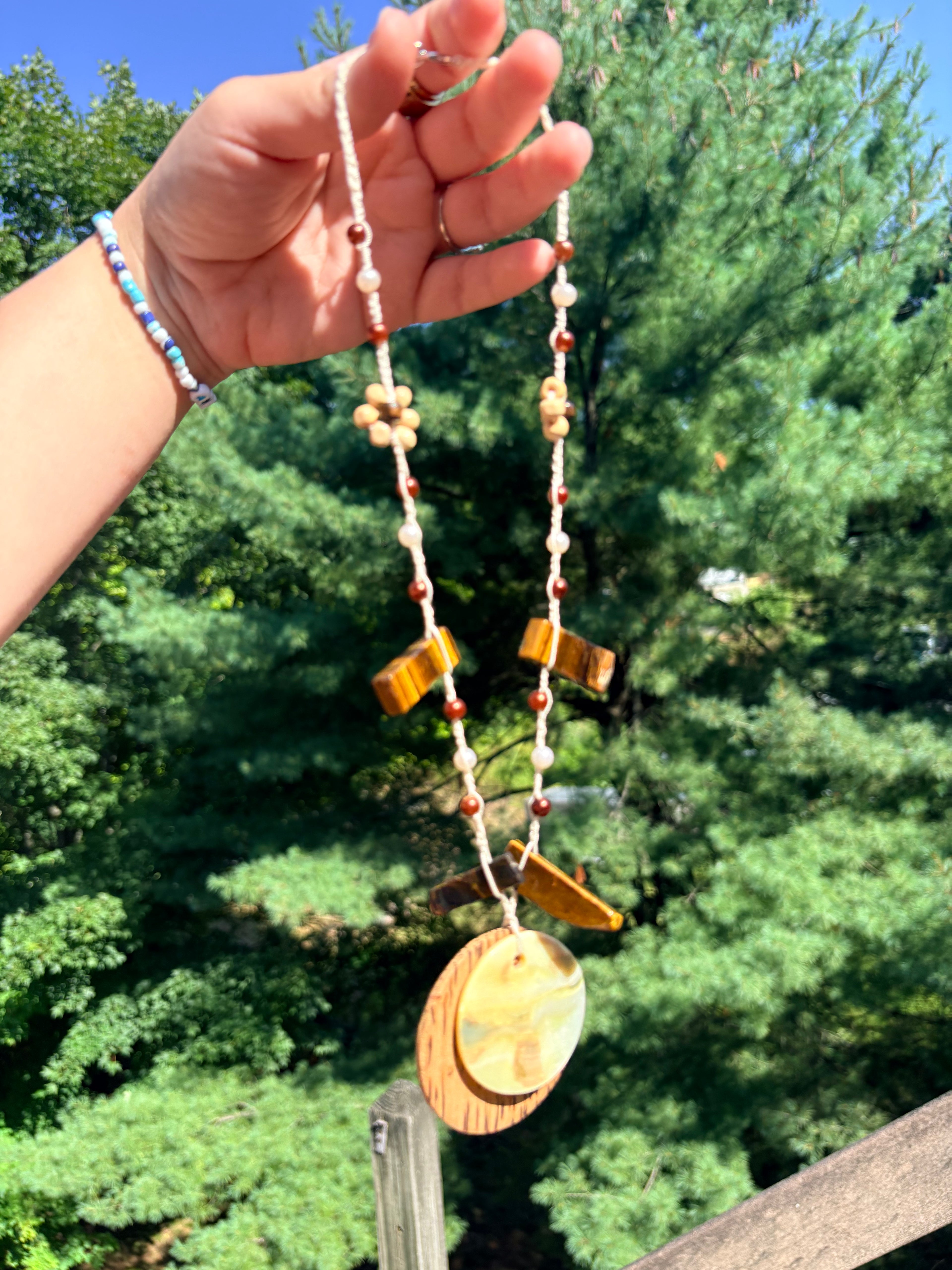 Golden Hour Crochet Necklace