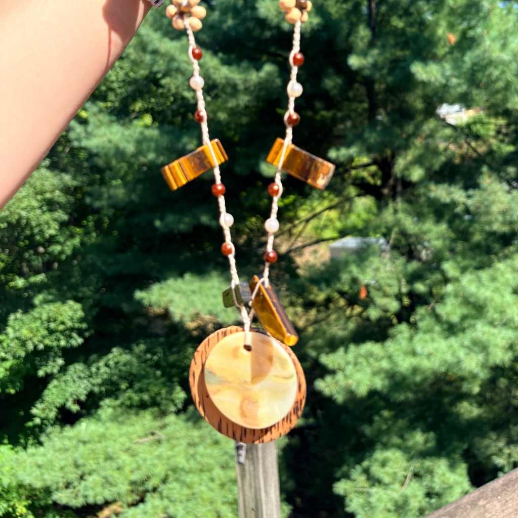 Golden Hour Crochet Necklace