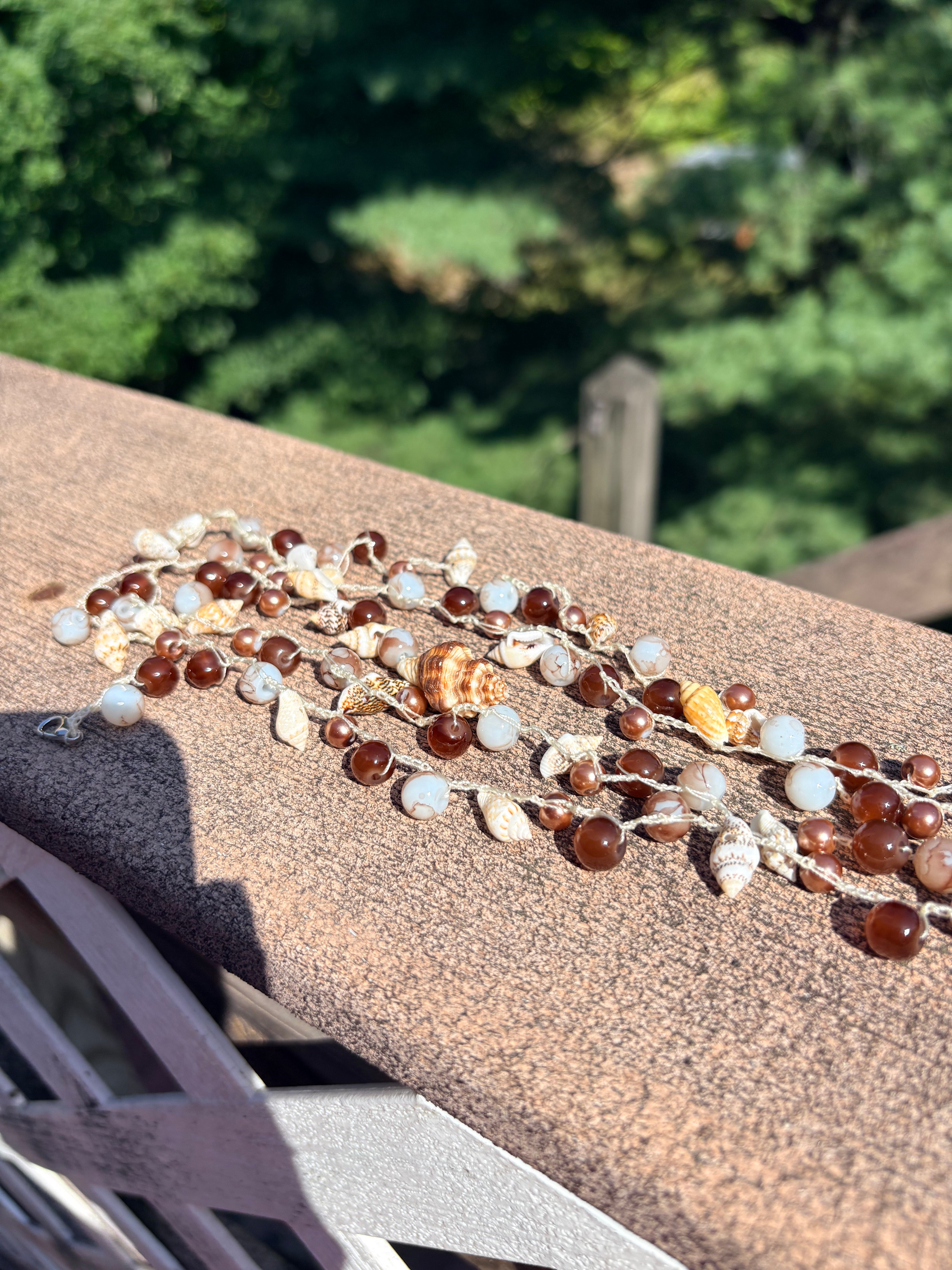 Sandy Shores Crochet Necklace