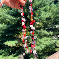 Ruby Nights Crochet Necklace