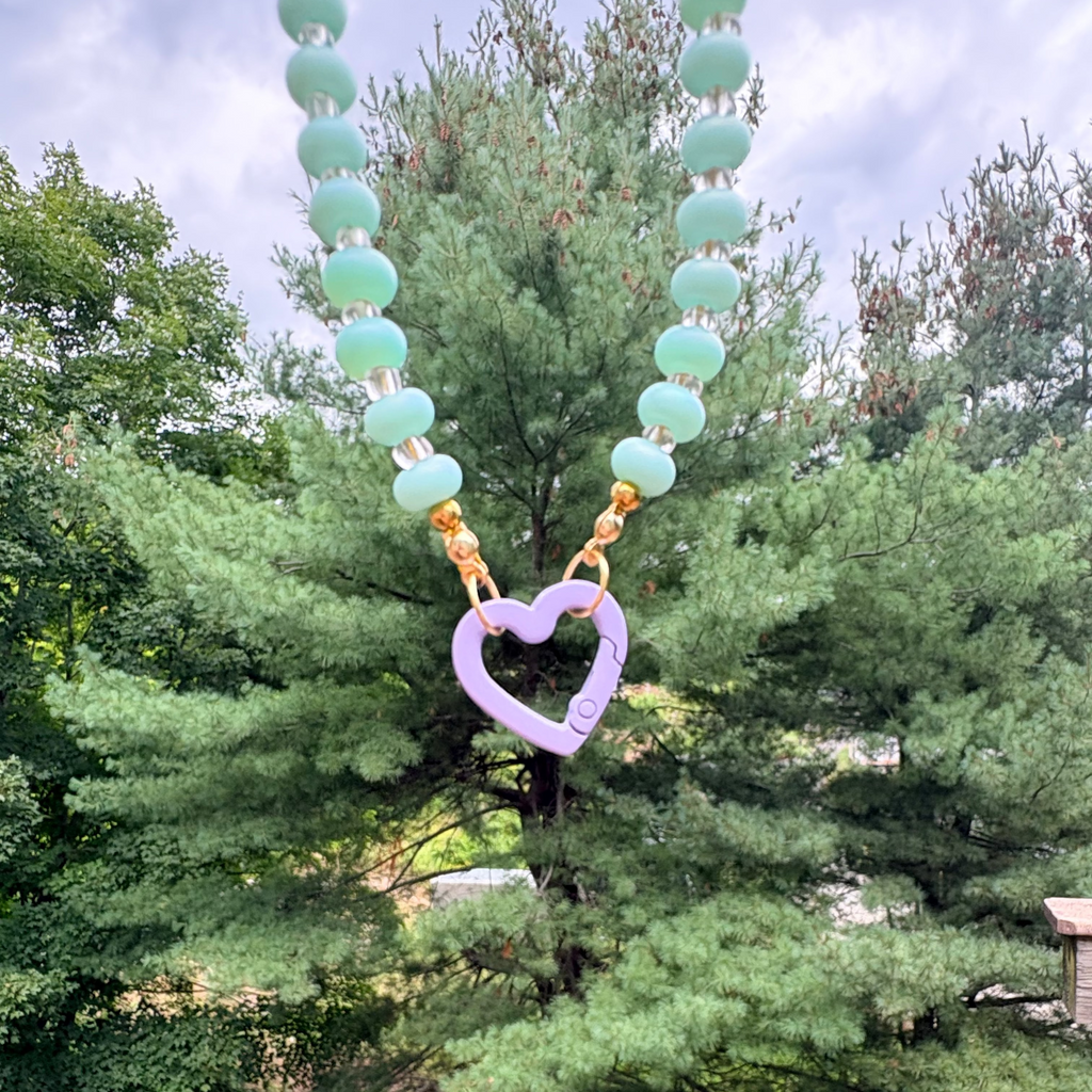 Bead Necklace w Gate Ring
