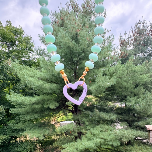 Bead Necklace w Gate Ring