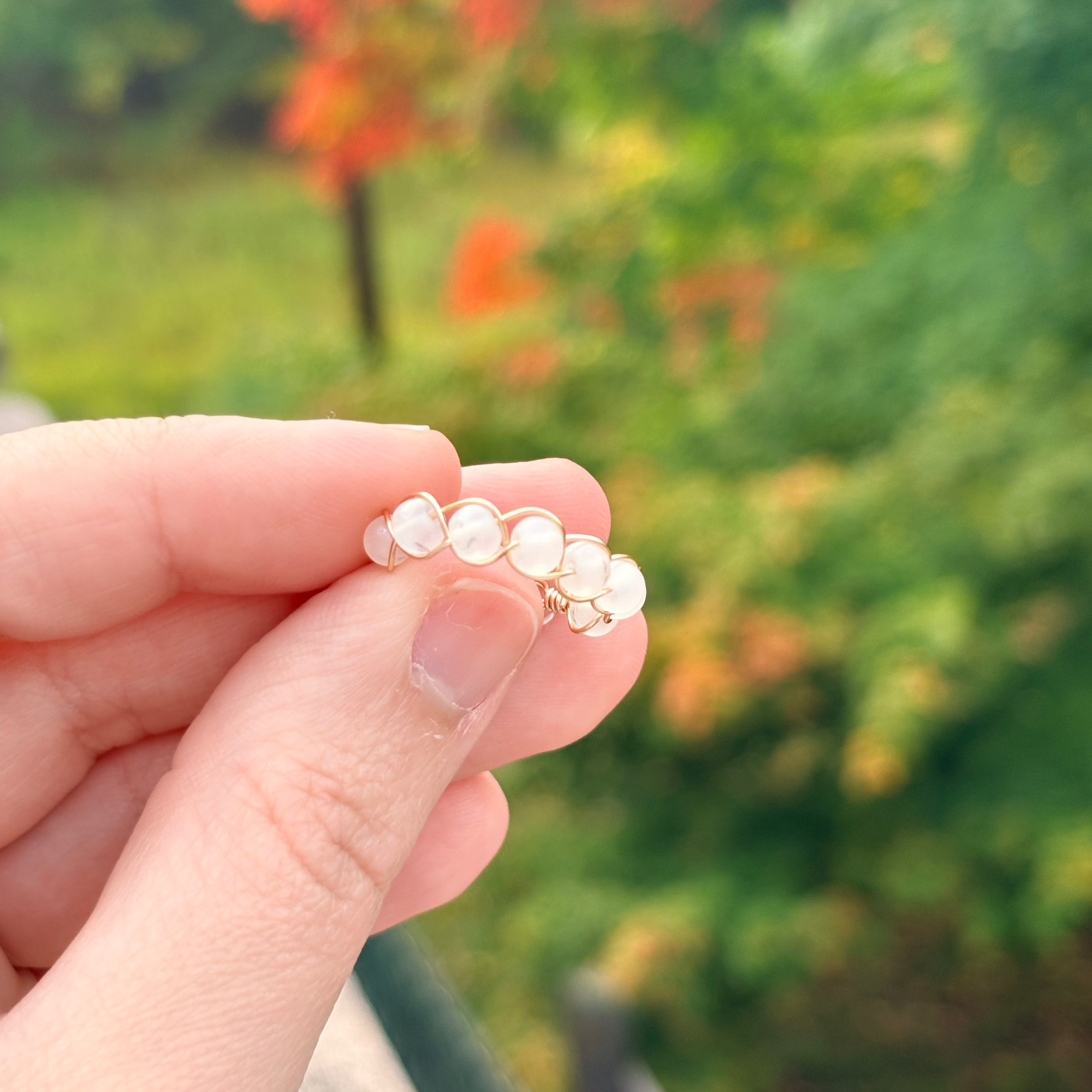 Coastal Glow Wire Ring