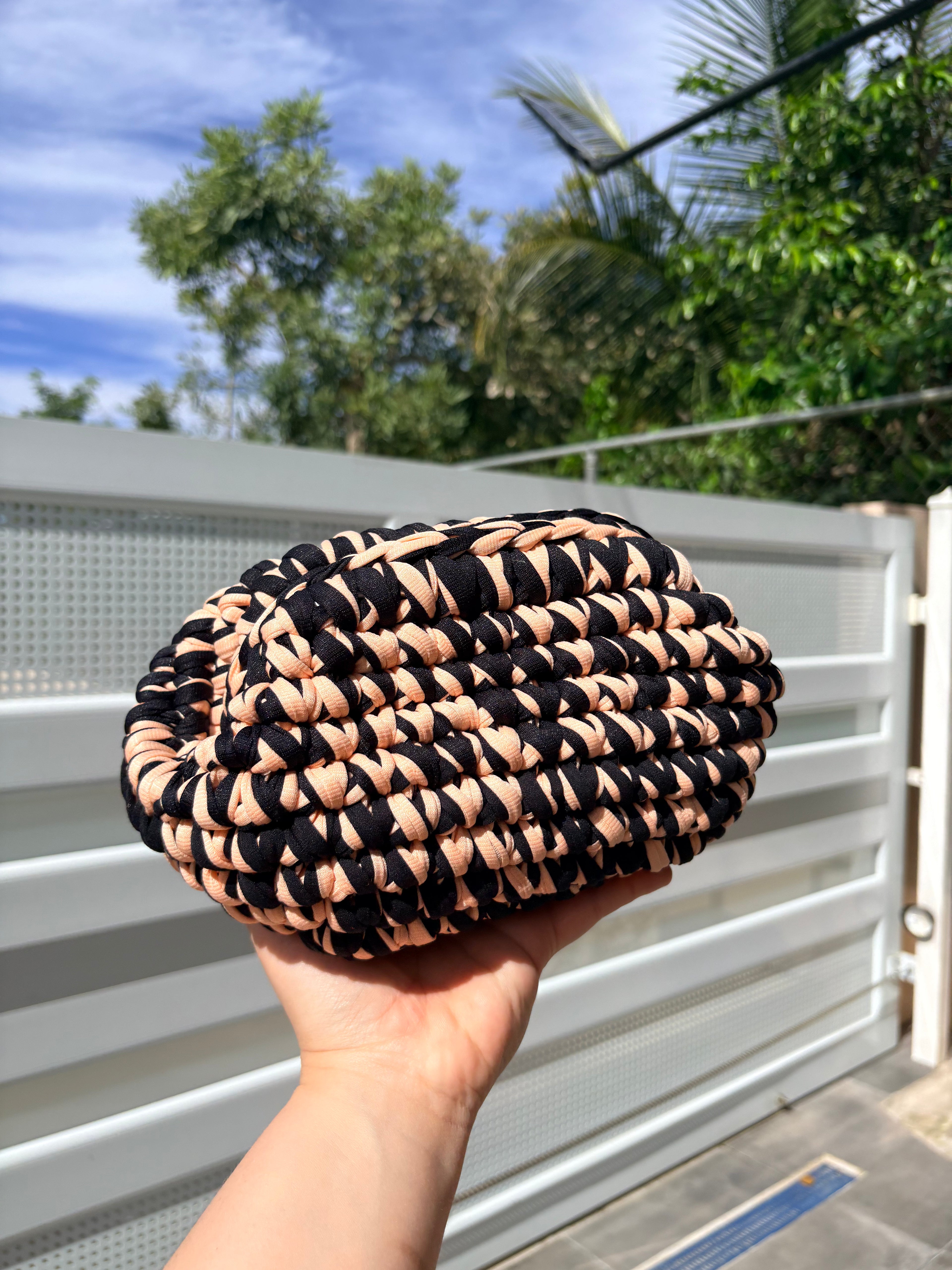 Midnight Blush Crochet Bag