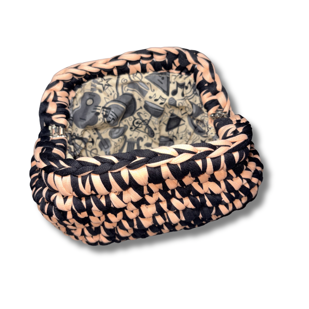 Midnight Blush Crochet Bag