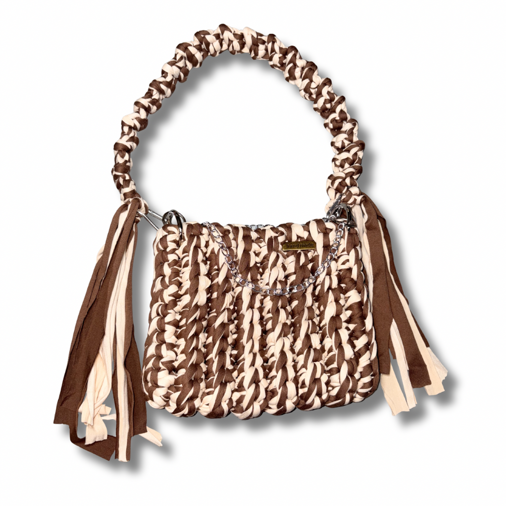 Mocha Muse Crochet Handbag