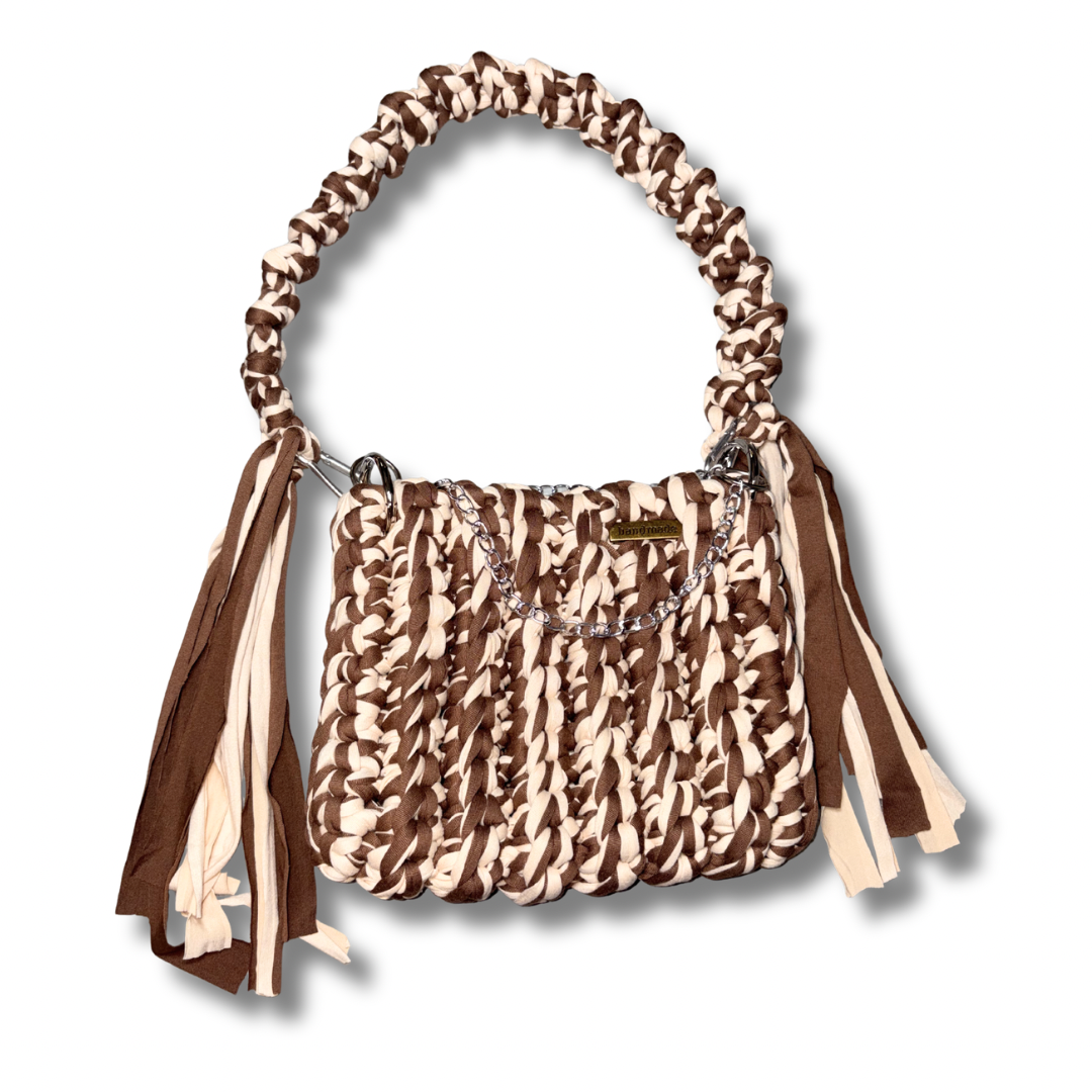 Mocha Muse Crochet Handbag