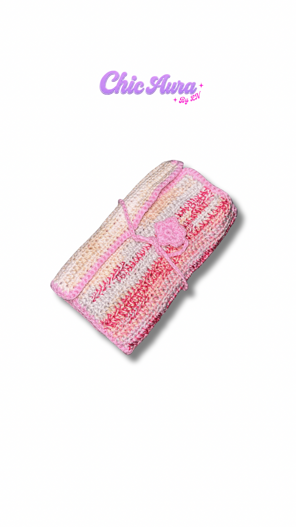 Pink Crochet Jewelry Organizer