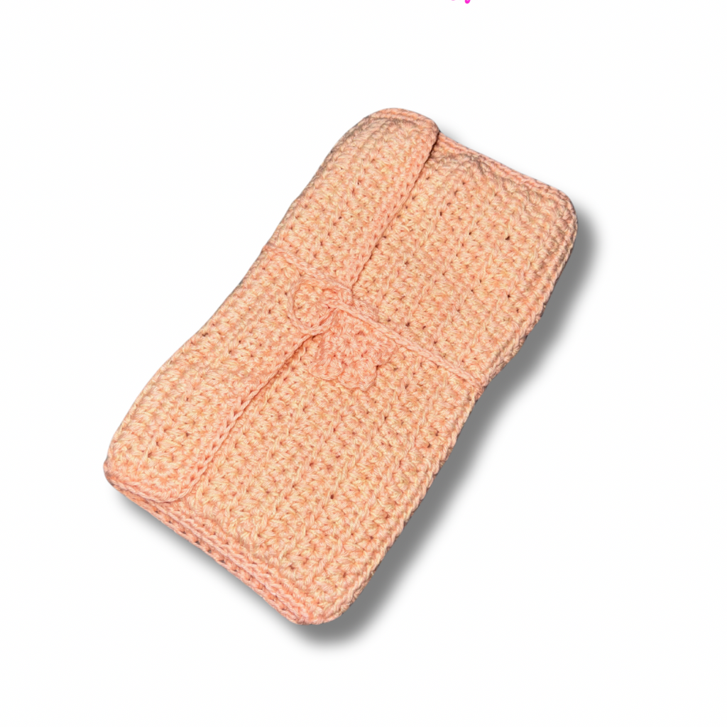 Peach Crochet Jewelry Organizer