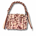 Chocolate Blossom Crochet Handbag