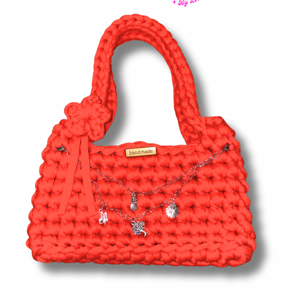 Scarlet Charm crochet Handbag