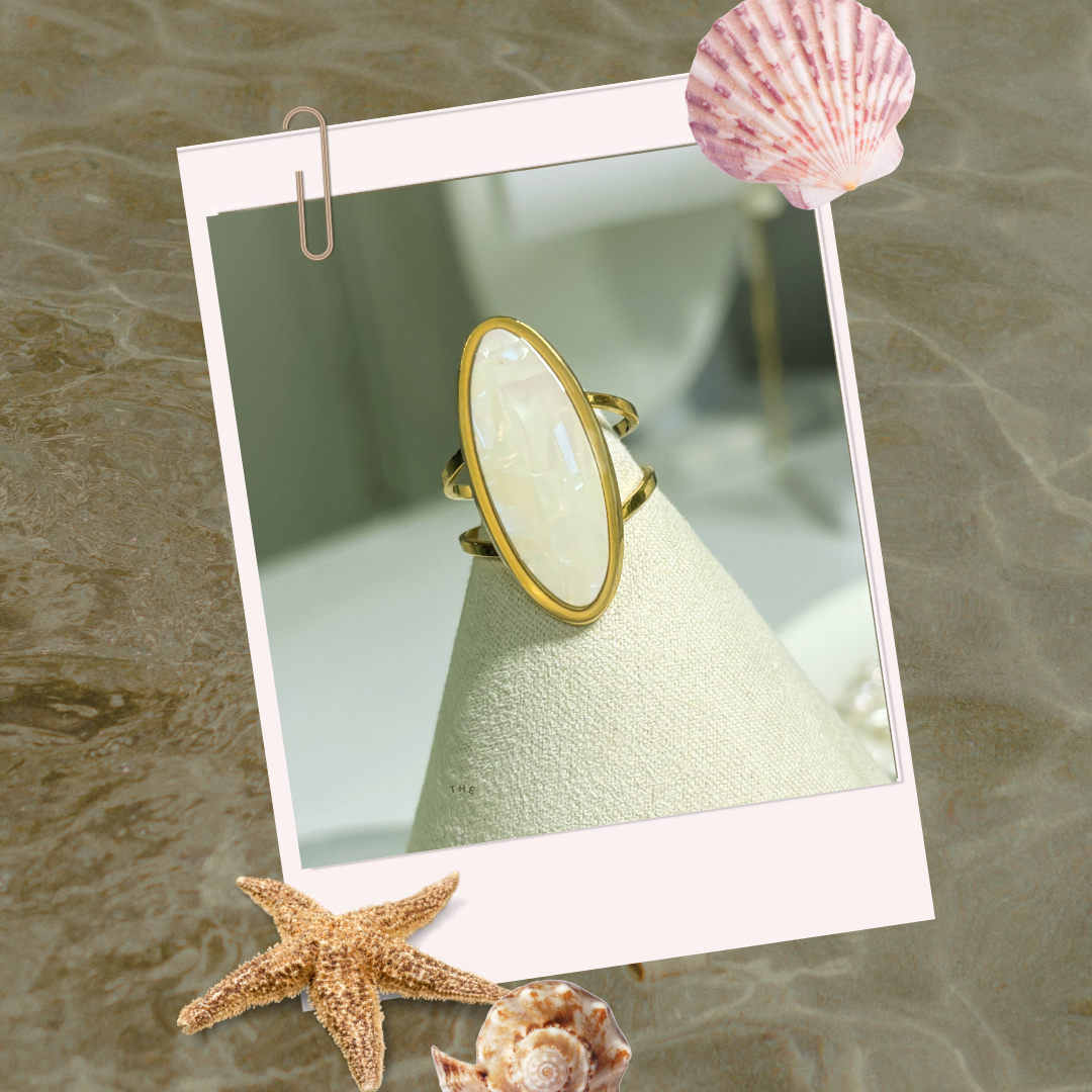 Oval Pearl Ring
