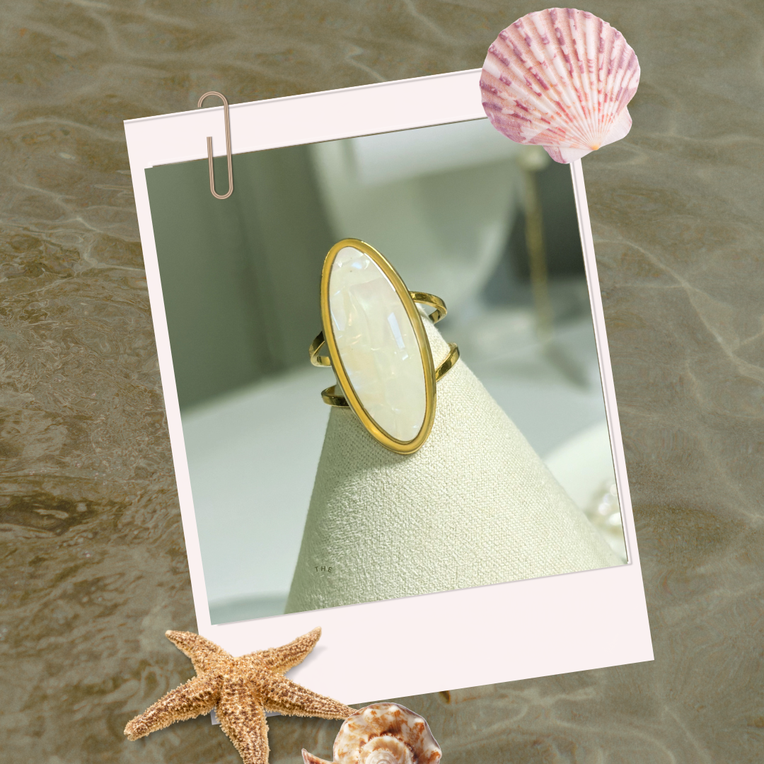 Oval Pearl Ring